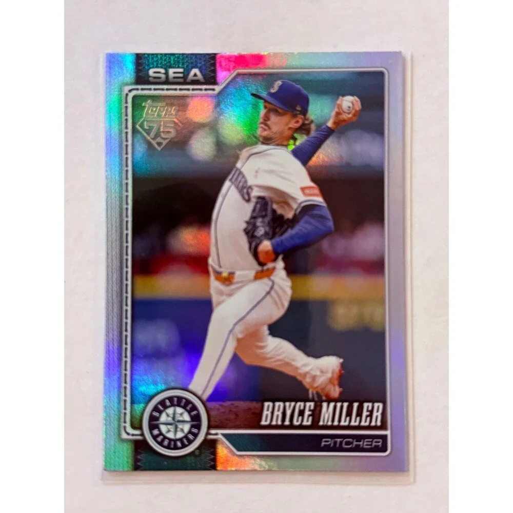 2026 Topps Series 1 #331 Bryce Miller Foil Board Parallel Mariners